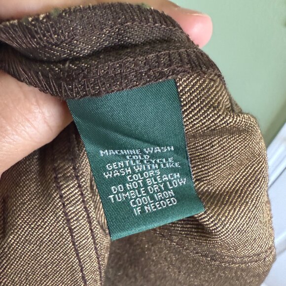 Lauren Ralph Lauren Women's brown pants size 14 - Picture 6 of 12